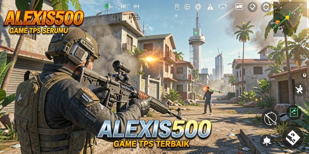 Tampilan utama gameplay ALEXIS500 dengan pertarungan menegangkan.