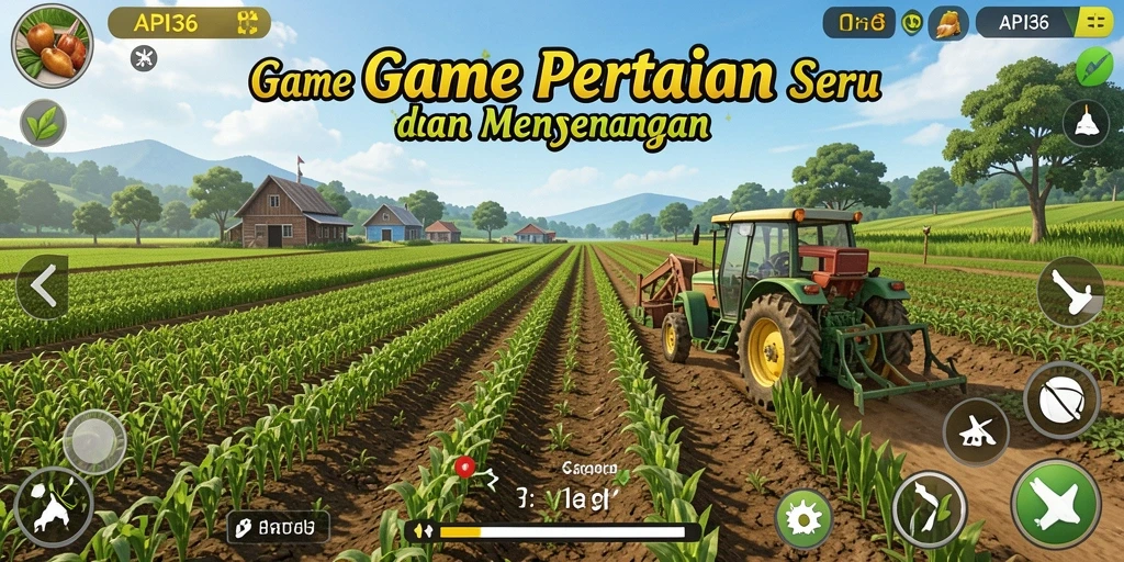 Tampilan menarik dalam gameplay Farming API36 dengan aktivitas bertani.
