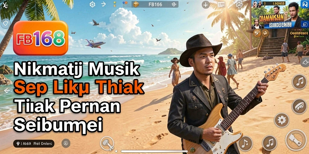 Tampilan gameplay interaktif dari FB168 saat mendengarkan musik.