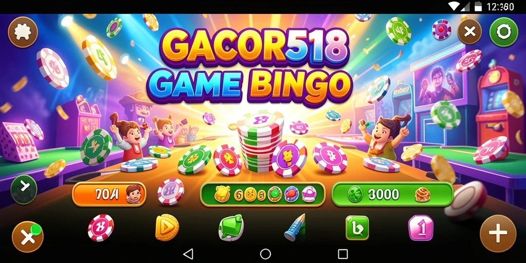 Screenshot gameplay Bingo GACOR518 yang seru dan menarik.