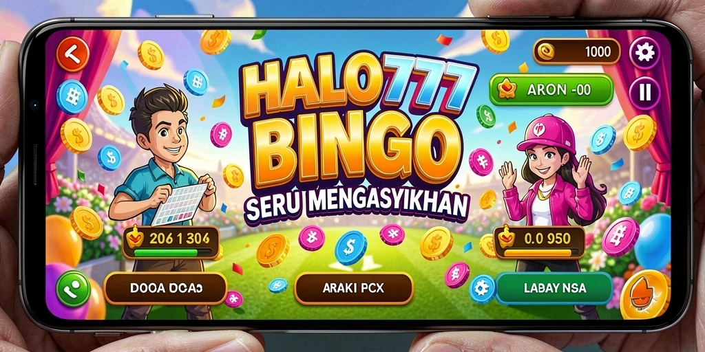 Tampilan gameplay HALO777 yang seru dan interaktif dalam Bingo.