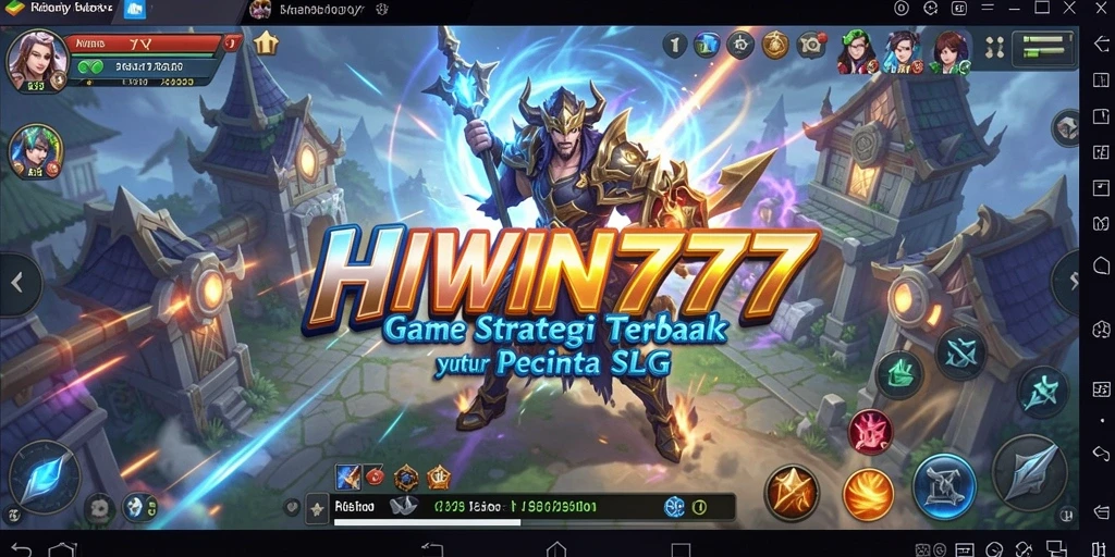 Tampilan gameplay menarik HIWIN777 menampilkan aksi strategis membangun kerajaan.