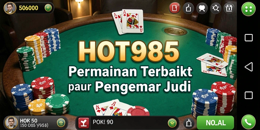 Tampilan gameplay HOT985 yang menarik dan seru di poker.