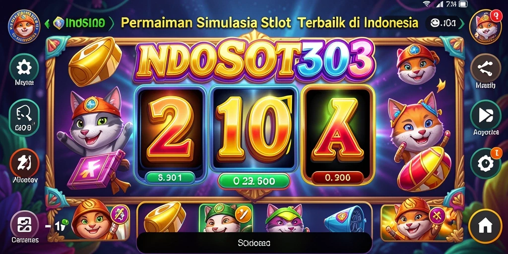 Tangkapan layar dari gameplay <strong>INDOSLOT303</strong> yang penuh warna dan interaktif.
