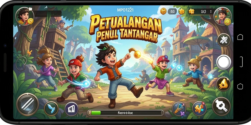 Tangkapan layar MPO1221 menampilkan gameplay seru dalam level arcade.