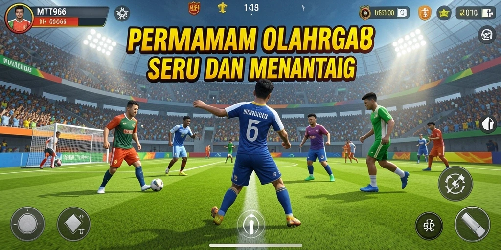Tampilan gameplay seru dari MT966 saat berkompetisi dalam olahraga.