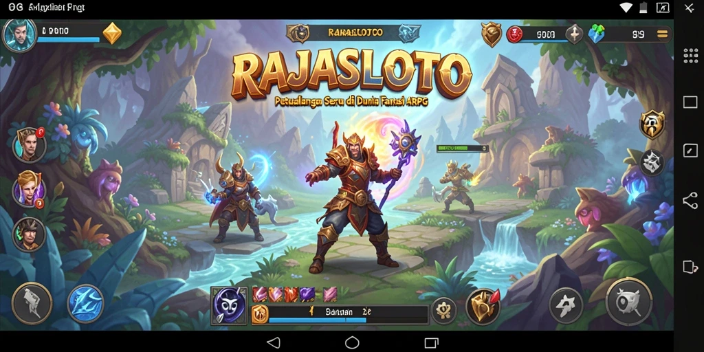Tampilan gameplay ARPG yang menarik dan mendebarkan di RAJASLOTO.