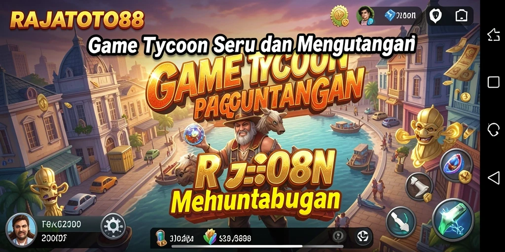Tampilan menarik dari gameplay RAJATOTO88 yang menampilkan strategi Tycoon.