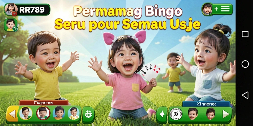 Tampilan gameplay seru pada aplikasi RR789 Bingo.