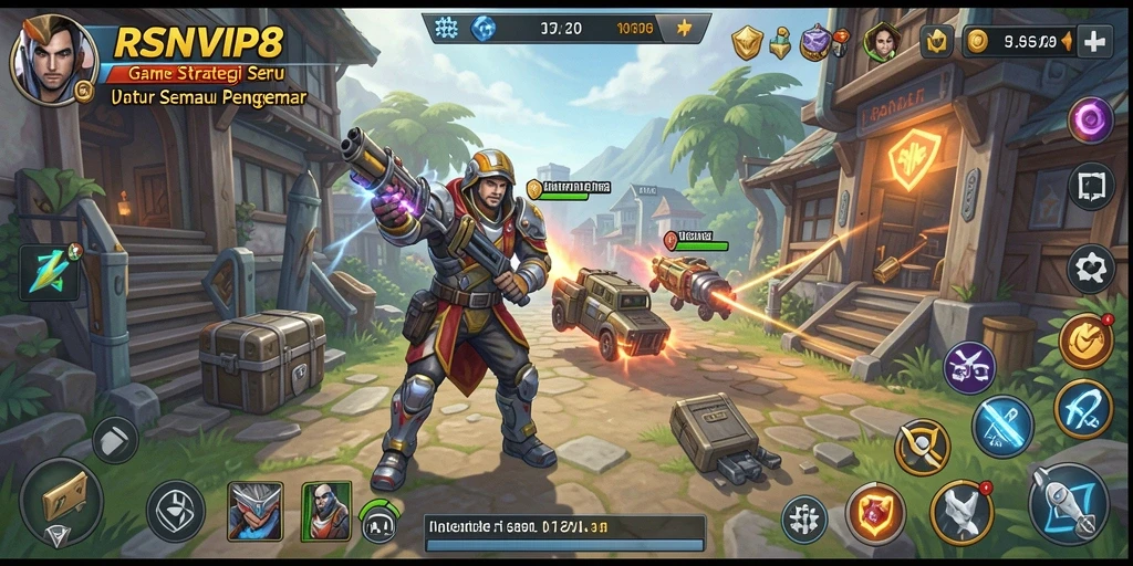 Gameplay RSNVIP8 yang mendebarkan dan strategis.