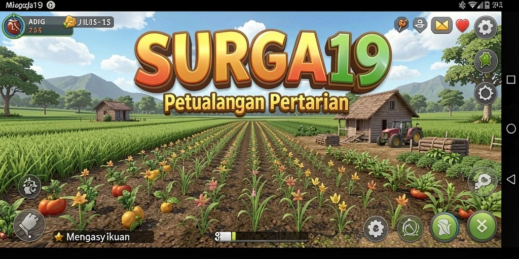 Tampilan gameplay yang menampilkan aktivitas pertanian seru.