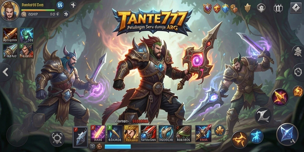 Tampilan gameplay seru dan asyik di TANTE777.