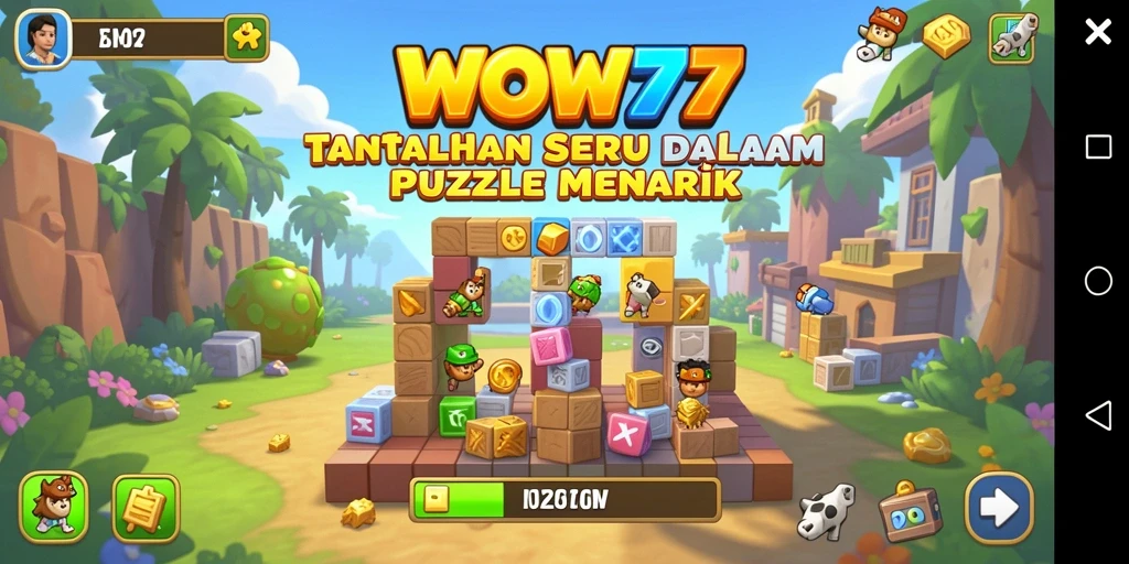 Tampilan gameplay WOW77 dengan teka-teki yang menarik dan menantang.