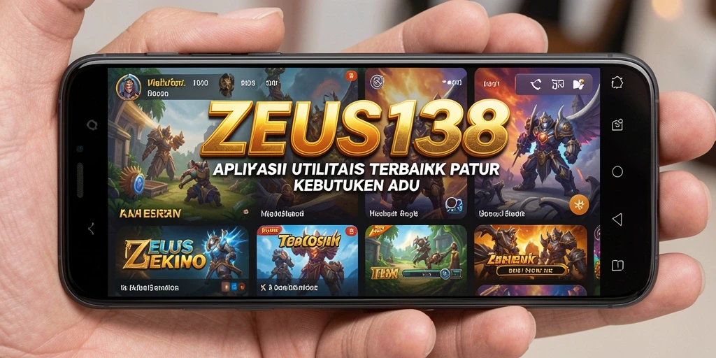 Tampilan utama ZEUS138 dengan berbagai fitur utilitas yang menarik.