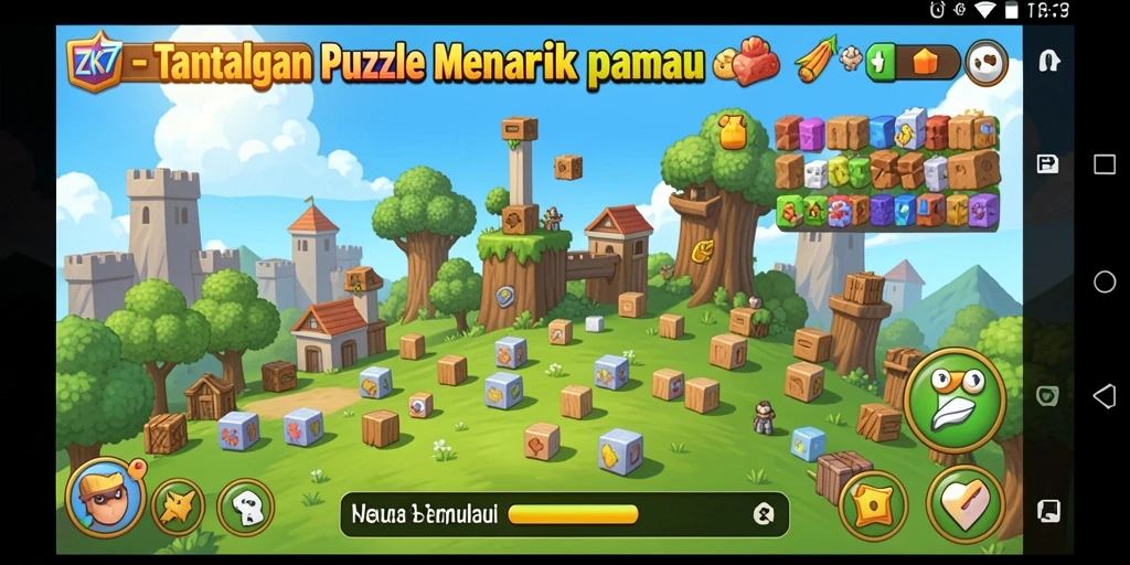 Tangkapan layar menunjukkan gameplay yang menarik dari ZK7.